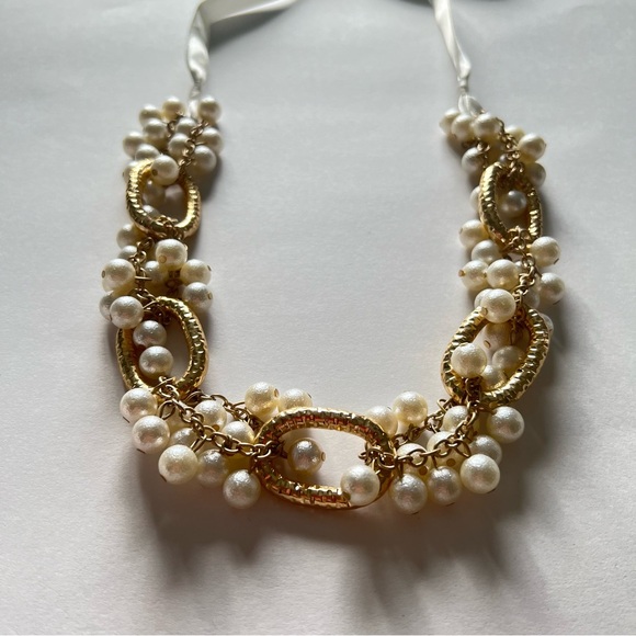 3/$15 or 4/$20 Plunder Design gold and pearl necklace - Picture 2 of 2